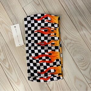Checkered Flame Tube Top